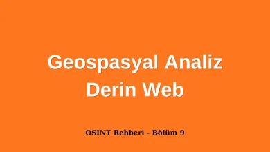 Geospasyal Analiz, Derin Web