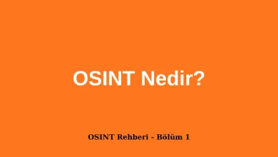 OSINT Nedir