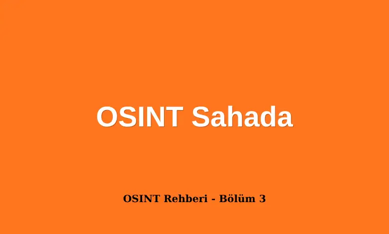 OSINT Sahada